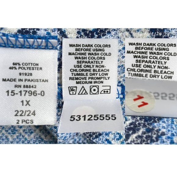 Dreams & Co Pajama Set PERFECT NEW -- Waffle Knit - Picture 14 of 16